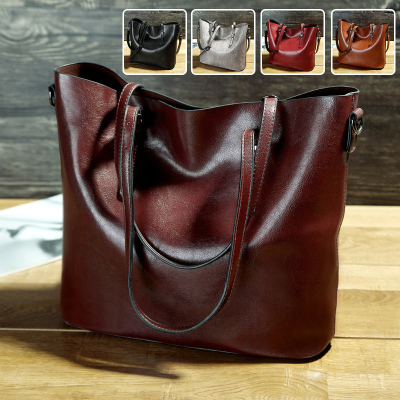 Aurelian & Co. Women’s High-Capacity Leather Messenger Shoulder Bag – Stylish & Portabl