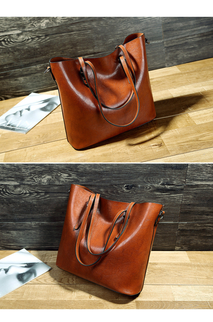 Aurelian & Co. Women’s High-Capacity Leather Messenger Shoulder Bag – Stylish & Portabl