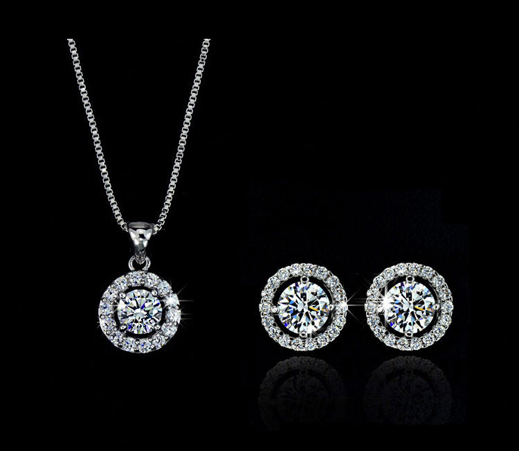 Aurelian & Co. Women's Floral Alloy Jewelry Set – Earrings & Collar