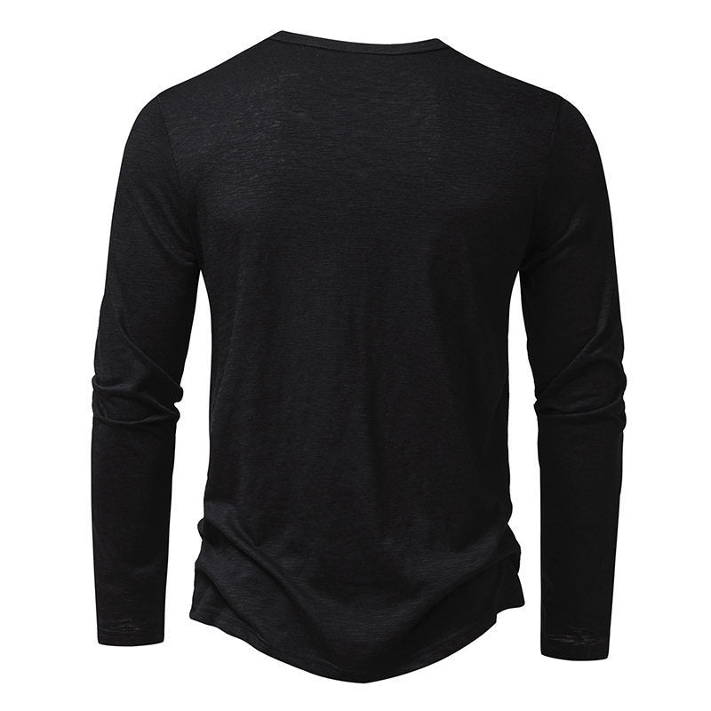 Aurelian & Co. Men’s Casual Long-Sleeve Pullover – Solid Color, Sporty Fit