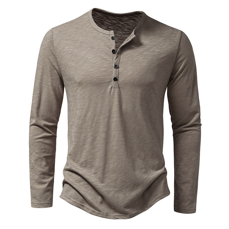 Aurelian & Co. Men’s Casual Long-Sleeve Pullover – Solid Color, Sporty Fit