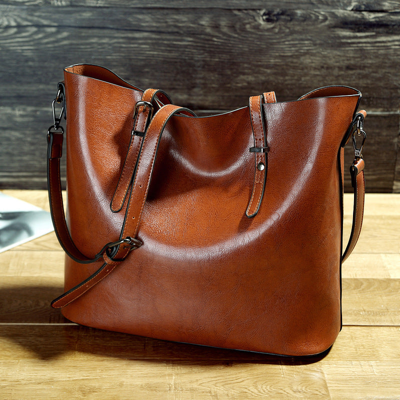 Aurelian & Co. Women’s High-Capacity Leather Messenger Shoulder Bag – Stylish & Portabl