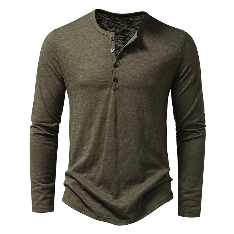 Aurelian & Co. Men’s Casual Long-Sleeve Pullover – Solid Color, Sporty Fit