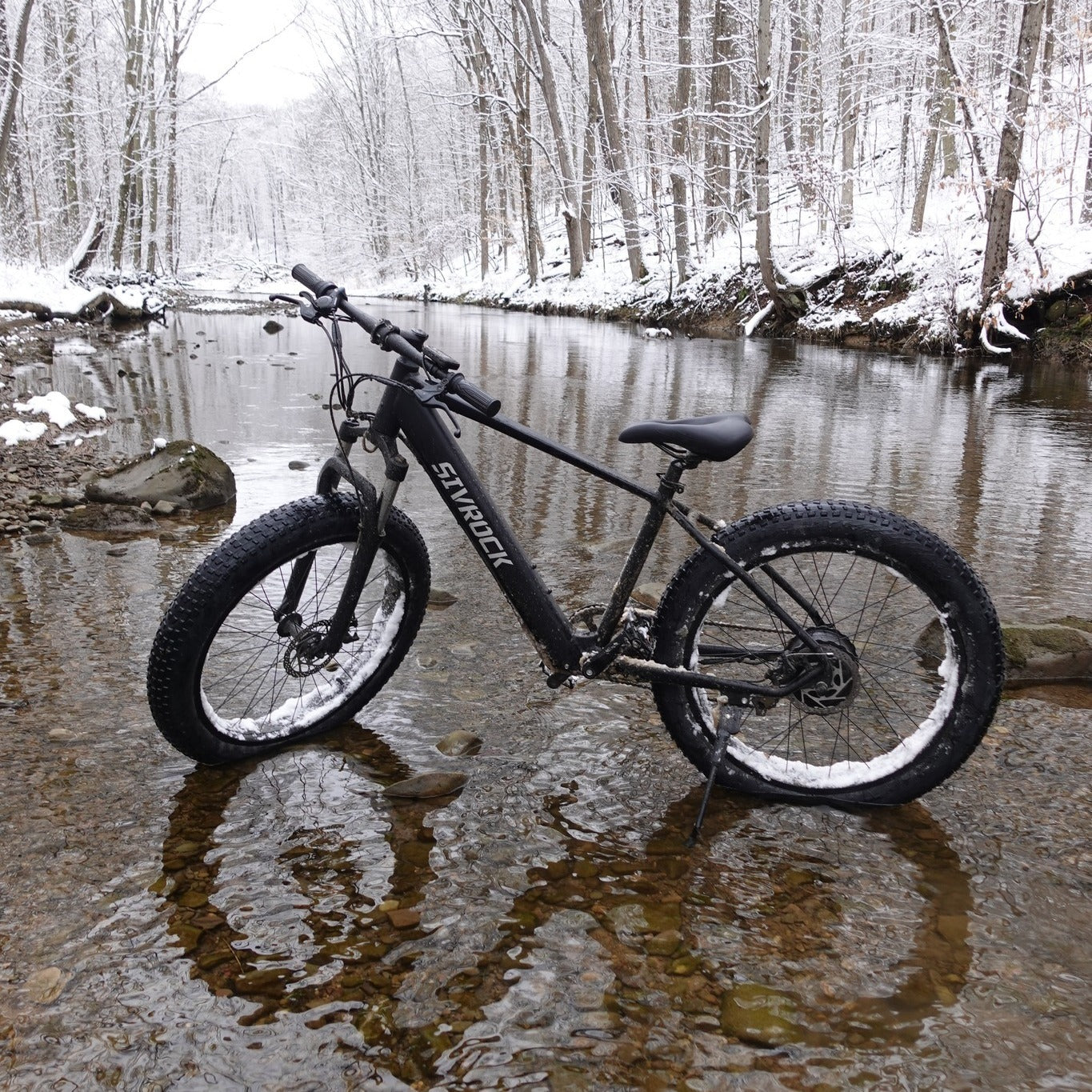 SIVROCK V1 1000W Electric Fat Tire Bike for Adults – 26"x4.0" All-Terrain eBike, 48V 15Ah Battery, 75 Mile Range, UL Certified, Shimano 7-Speed, LCD Display, Mechanical Disc Brakes