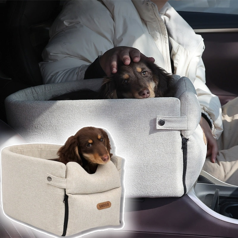 Aurelian & Co. Travel Dog Seat Bed – Cozy Carrier for Small Dogs & Cats