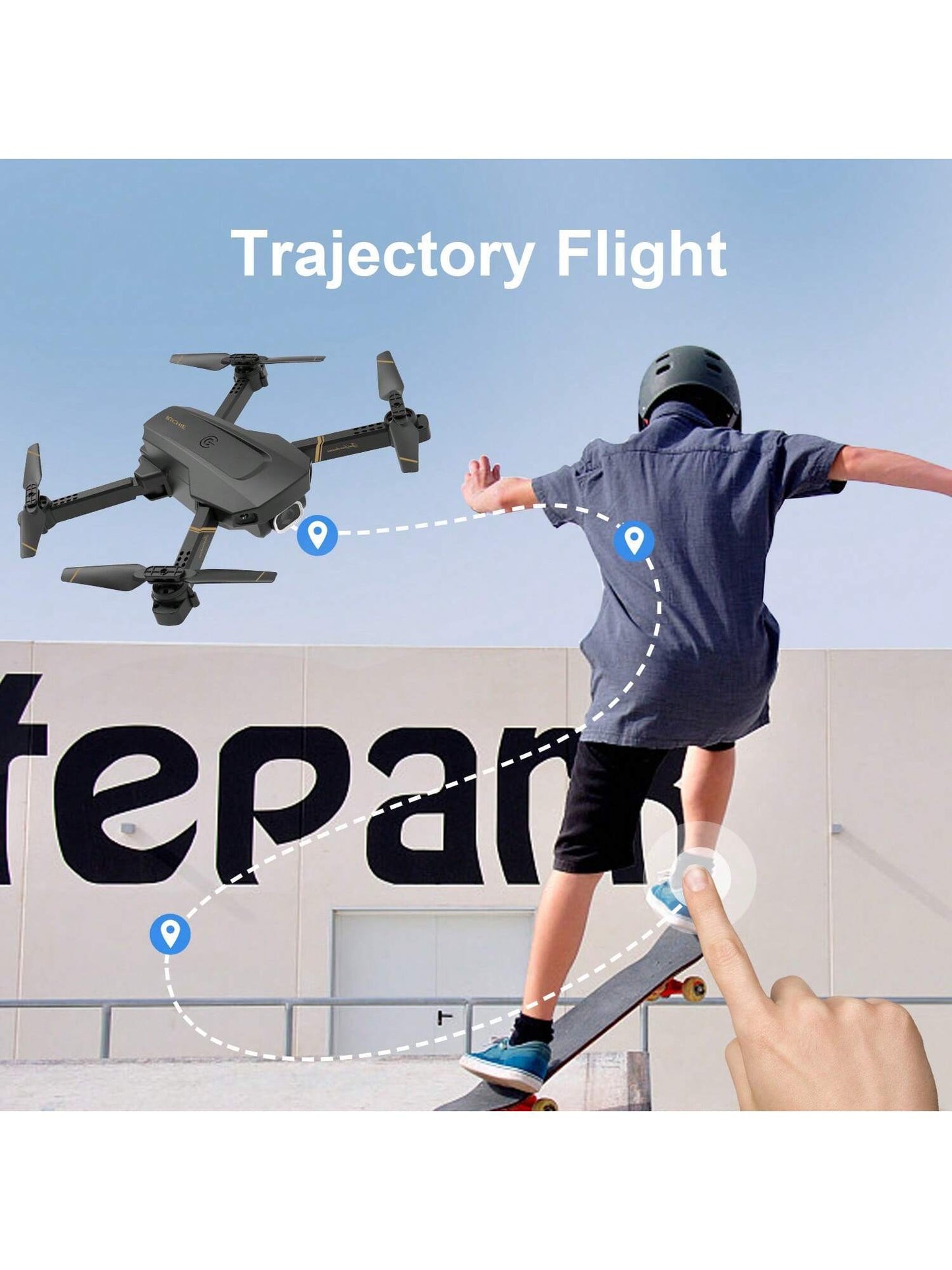 Aurelian & Co. 4DRC V4 Foldable Mini Drone – 1080P HD Camera, 26-Min Flight, 3 Batteries, Remote-Controlled Quadcopter