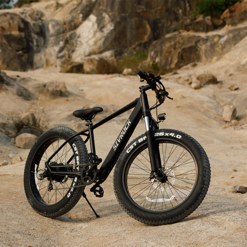 SIVROCK V1 1000W Electric Fat Tire Bike for Adults – 26"x4.0" All-Terrain eBike, 48V 15Ah Battery, 75 Mile Range, UL Certified, Shimano 7-Speed, LCD Display, Mechanical Disc Brakes