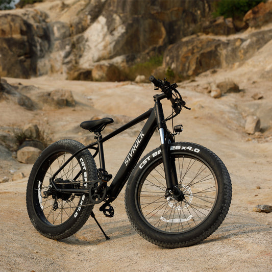 SIVROCK V1 1000W Electric Fat Tire Bike for Adults – 26"x4.0" All-Terrain eBike, 48V 15Ah Battery, 75 Mile Range, UL Certified, Shimano 7-Speed, LCD Display, Mechanical Disc Brakes