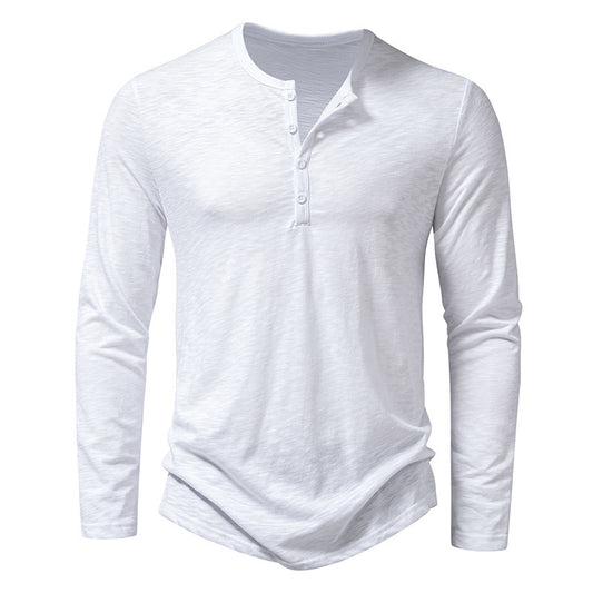 Aurelian & Co. Men’s Casual Long-Sleeve Pullover – Solid Color, Sporty Fit