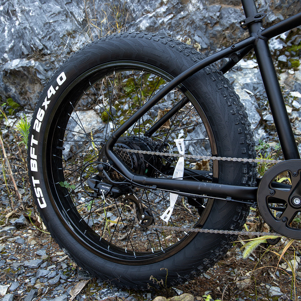 SIVROCK V1 1000W Electric Fat Tire Bike for Adults – 26"x4.0" All-Terrain eBike, 48V 15Ah Battery, 75 Mile Range, UL Certified, Shimano 7-Speed, LCD Display, Mechanical Disc Brakes
