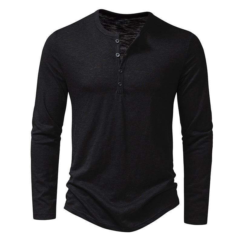Aurelian & Co. Men’s Casual Long-Sleeve Pullover – Solid Color, Sporty Fit
